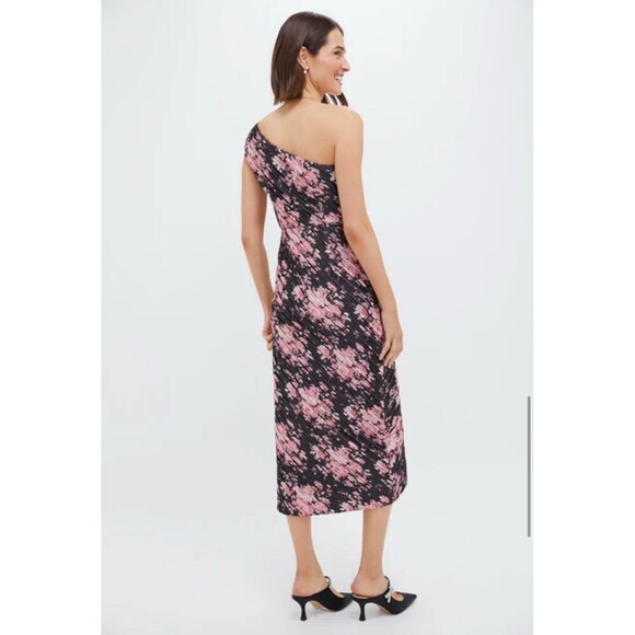 TUCKERNUCK Beaux Valette Natalie Dress Size 10 Black Pink NEW Floral Gardencore - Picture 6 of 16